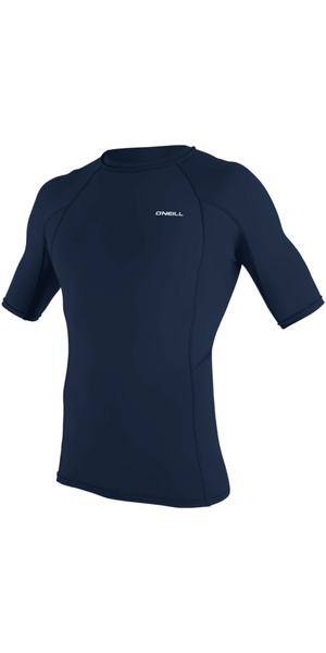 2026 O'Neill Mens Basic Skins Short Sleeve Rash Vest 5713 - Navy